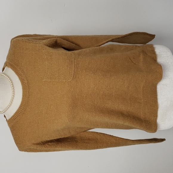 Zara Sweater Light Brown Acrylic/Poly/Wool Blend 36 L Hip Length NWT New - Picture 2 of 10